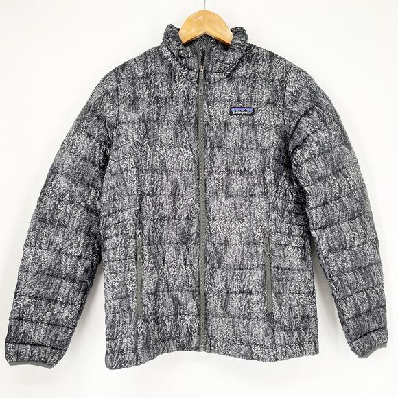 Patagonia Women's Goose Down Packable Gray Puffer Jacket Small - Picture 1 of 6